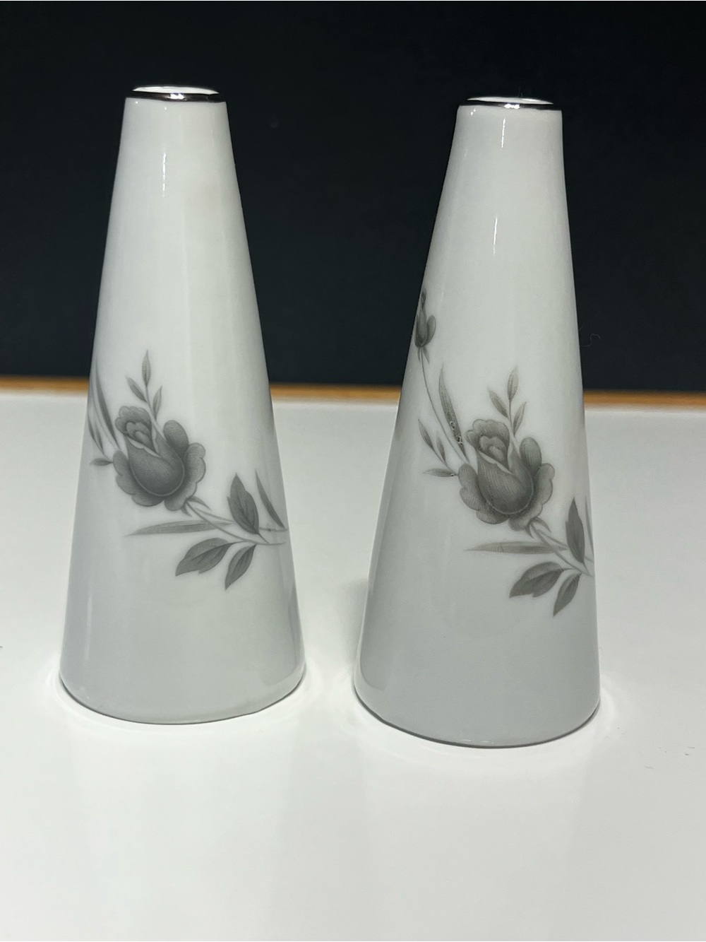 Vintage Four Crown "Darien" Porcelain Salt & Pepper Shakers Set
